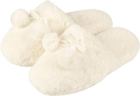 Fuzzy Heel Cover Alpaca Slippers Cute Plush Animal Alpaca Slippers for Women Rainbow in Saudi Arabia