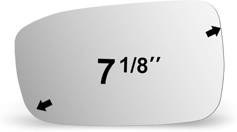 NEYASU Driver Left Side LH Mirror Glass fit for 2003 2004 2005 2006 2007 Honda Accord (4dr. Sedan made in USA Only) Flat Glass Replacement with Adhesives No Heated in Saudi Arabia