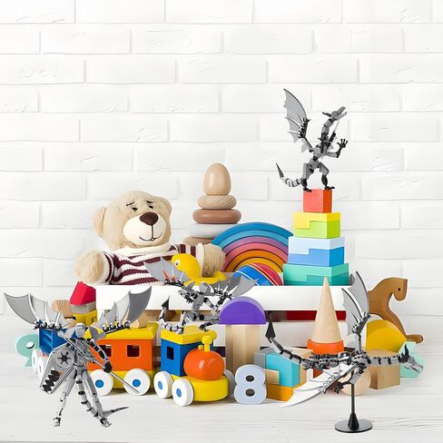 مجموعة شخصيات T13 وTitan 13 Toys 2 Pack (اكتمل تجميع شخصيات الحركة المطبوعة ثلاثية الأبعاد) (متحركة متعددة المفاصل) (تتضمن تصميمات Dragon Man ملحقات مختلفة) دمية T 13 شخصية لتزيين المكتب in Kuwait