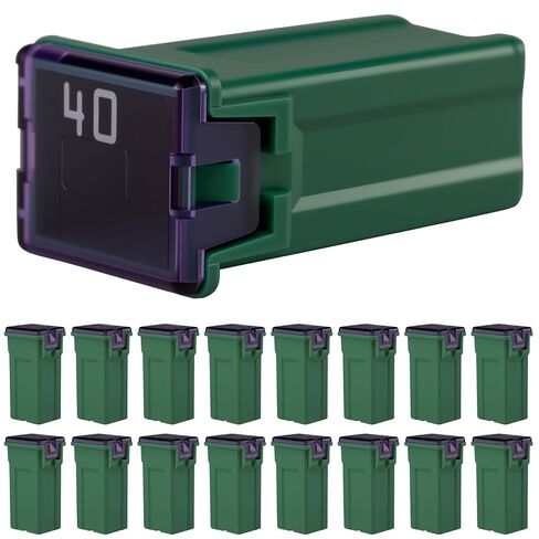 QQCQ 16pcs JCASE Fuse Automotive FMX Fuse Tall/Standard Profile JCASE for Trucks, Cars and SUVs(40A) in Saudi Arabia