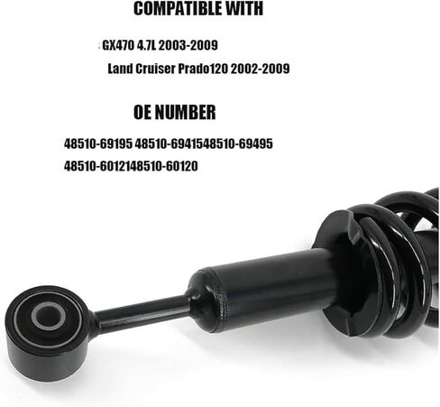 Front Shock Absorber ASSY Compatible for Toyota Land Cruiser Prado 120 02-09 For 48510-69195 48510-69415(Right) in Saudi Arabia