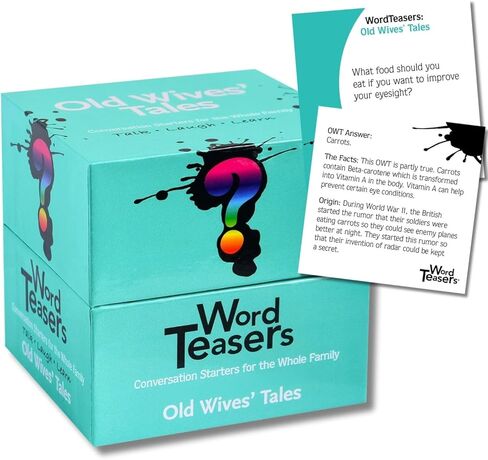 ? WORD TEASERS Old Wives' Tales Conversation Starters - Superstition Based Trivia Games for Families & Friends - Conversation Cards & Fun Family Game - 150 Trivia Cards for Game Night in Saudi Arabia