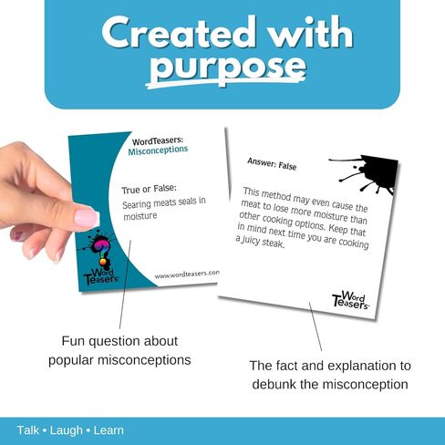 ? WORD TEASERS Old Wives' Tales Conversation Starters - Superstition Based Trivia Games for Families & Friends - Conversation Cards & Fun Family Game - 150 Trivia Cards for Game Night in Saudi Arabia
