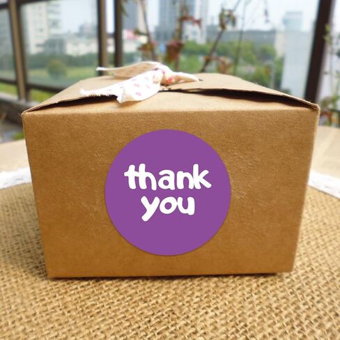 500Pcs Thank You Stickers, 1Inch Small Thank You Stickers for Small Business Packaging Roll 8 Candy Color Design Round Seals Labels for Envelope Gift Wrap Birthday Party Favors (Colorful) in Kuwait