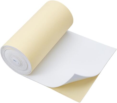 BENECREAT 118x8 Inch White Self Adhesive EVA Foam Roll, 2mm Thick Waterproof Foam Rubber Sheet for Furniture Protecting, Gap Filling, Costumes and Other Craft Project in Kuwait