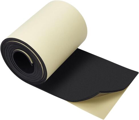 BENECREAT 118x8 Inch White Self Adhesive EVA Foam Roll, 2mm Thick Waterproof Foam Rubber Sheet for Furniture Protecting, Gap Filling, Costumes and Other Craft Project in Saudi Arabia