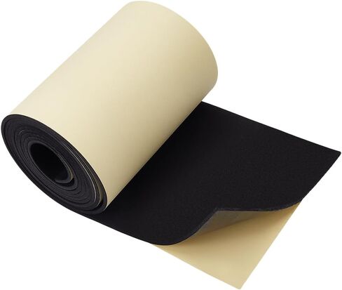 BENECREAT 118x8 Inch White Self Adhesive EVA Foam Roll, 2mm Thick Waterproof Foam Rubber Sheet for Furniture Protecting, Gap Filling, Costumes and Other Craft Project in Kuwait
