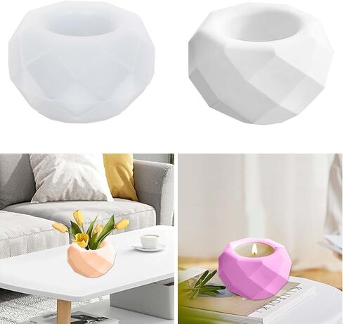 4 Pieces vase Silicone Mold, DIY vases Resin molds, vase Casting Mold, Flower vase Silicone molds, Handmade Silicone Mold, epoxy Resin molds for Making Flower vases (Oval*4) in Saudi Arabia