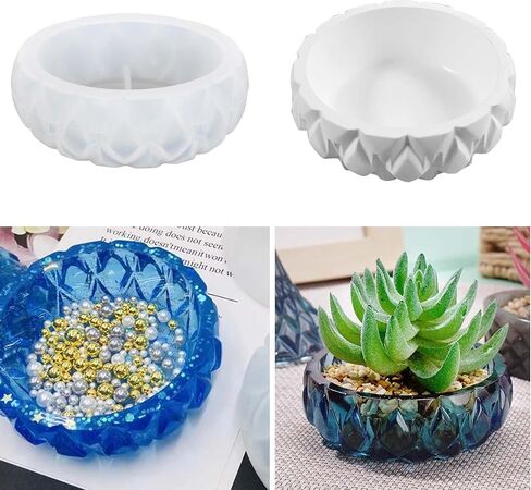 4 Pieces vase Silicone Mold, DIY vases Resin molds, vase Casting Mold, Flower vase Silicone molds, Handmade Silicone Mold, epoxy Resin molds for Making Flower vases (Oval*4) in Saudi Arabia