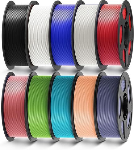 ANYCUBIC 3D Printer Filament PLA 1.75mm, FDM Printer Filament 1kg Spool (2.2 lbs), Dimensional Accuracy +/- 0.02 mm (1kg, Black) in Kuwait