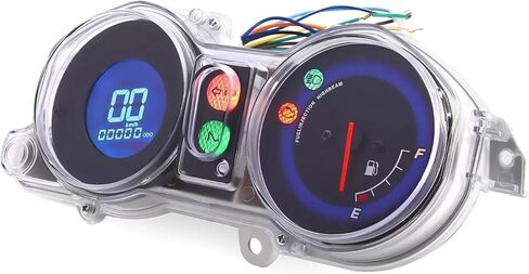 motorcycle mileometer 7 Colors Multi-functions Motorcycle Tachometer Dashboard Moto LED RPM Mileage Meters For Brazil For TITAN 150 Universal in Saudi Arabia