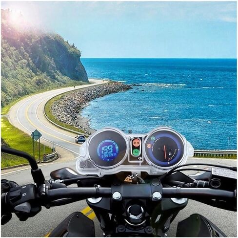 motorcycle mileometer 7 Colors Multi-functions Motorcycle Tachometer Dashboard Moto LED RPM Mileage Meters For Brazil For TITAN 150 Universal in Saudi Arabia