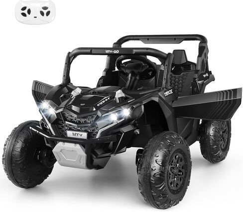 Hikole 24V Ride on Toys for Boys&Girl, 2 Seater Kids UTV with Parent Remote, 400W Battery Motors Operated, XXL Design, Steering Wheels, Easy to Assemble, Dashboard/LED/Horn/Bluetooth, Hot Pink in Saudi Arabia