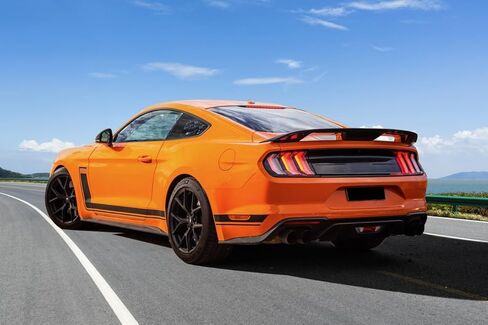 IKON MOTORSPORTS, Trunk Spoiler Compatible with 2015-2023 Ford Mustang Coupe, 2DR GT500 Style Rear Spoiler Wing Deck Lid Gloss Black ABS, 2016 2017 2018 2019 in Saudi Arabia