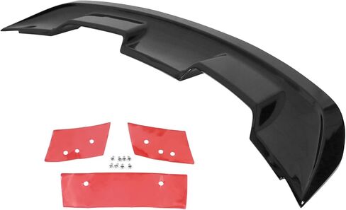IKON MOTORSPORTS, Trunk Spoiler Compatible with 2015-2023 Ford Mustang Coupe, 2DR GT500 Style Rear Spoiler Wing Deck Lid Gloss Black ABS, 2016 2017 2018 2019 in Saudi Arabia