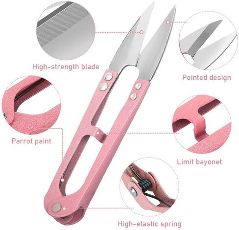 4.1 Inch Sewing Scissors (Pack of 3), Sharp-Tipped Yarn Thread Cutter, Small Snips for Stitching, Mini DIY Projects, Multicolored in Saudi Arabia