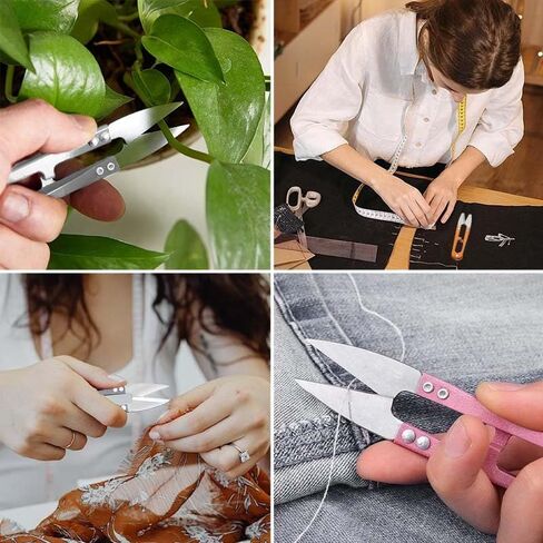 4.1 Inch Sewing Scissors (Pack of 3), Sharp-Tipped Yarn Thread Cutter, Small Snips for Stitching, Mini DIY Projects, Multicolored in Saudi Arabia