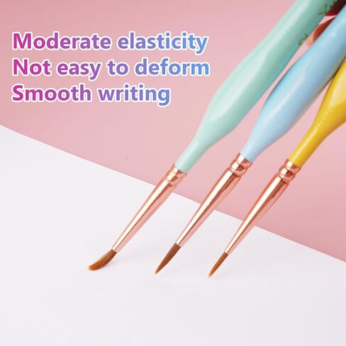 10 PCS Micro Detail Paint Brush Set – Ultra-Fine Tip Brushes for Miniatures, Models & Paint by Numbers – Pastel Handles – Works with Acrylic, Oil & Watercolor in Saudi Arabia