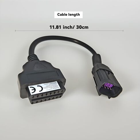 كابل محول الدراجة النارية OBDII - موصل بولاريس 16 دبوس إلى 8 دبوس للماسح الضوئي لقارئ الرمز التشخيصي، يناسب RZR، Ranger، Slingshot، Sportsman ATV in Saudi Arabia