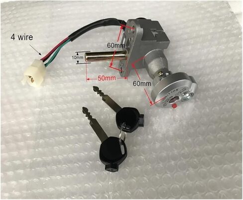 Universal Motorcycle Ignition Switch Key With Wire Fit For 100 125 gy6 GTR Y Scooter ATV Moto Scooter Ignition Switch Key(A2) in Saudi Arabia