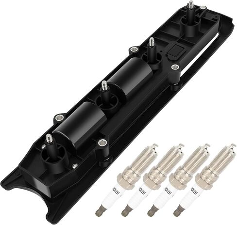 ملفات الإشعال OCPTY 1 مع 4 شمعات إشعال إيريديوم تناسب UF301 UF391 5263 لسيارة شيفروليه لأولدزموبيل لزحل بونتياك كافالير ماليبو أليرو صن فاير in Saudi Arabia