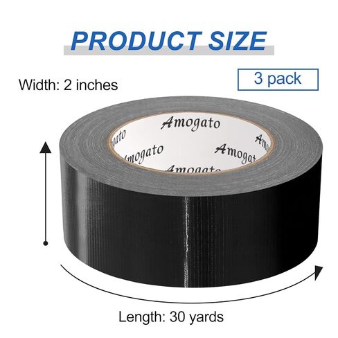 3 Roll Heavy Duty Duct Tape-Professional Grade Outdoor Waterproof Duct Tape, Hand Tearable, Repair Duct Tape for Industrial, Professional Use,1.88 Inch x 30 Yards,Orange in Kuwait