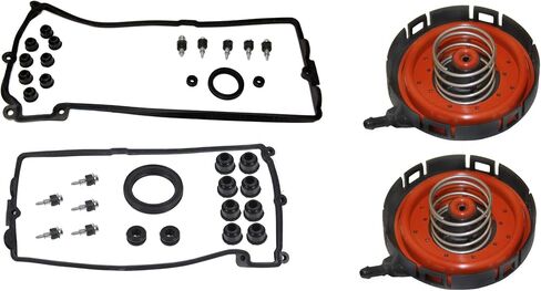 4 Piece Valve Cover Gasket Set with Crank Case Vent Valves for BMW Vehicles - Heavy Duty in Saudi Arabia