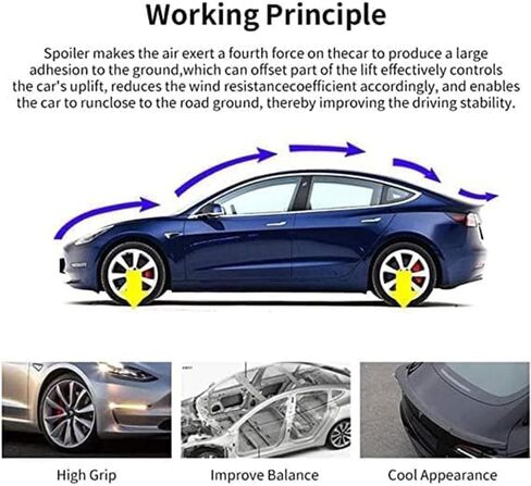 Car Rear Spoiler for Audi A4 B8 Avant/Allroad 2008-2016 Trunk Spoiler Roof Spoiler Rear Wing Lip Decoration Easy to Install Car Accessories in Saudi Arabia