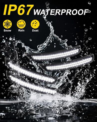 مصابيح علامة جانبية بيضاء LED كاملة من NoxiAnto لسيارة دودج تشارجر 2015-2023، مصابيح علامة المصد الأمامي والخلفي المطورة من OEM، عدسة مدخنة، حزمة من 4 in Saudi Arabia
