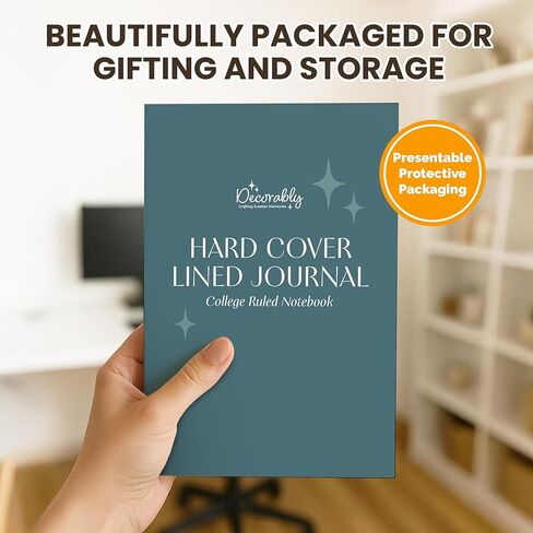 Decorably 312 Pages A5 Teal Lined Journal Notebook Hardcover for Women and Men, 5.7x8.3in PU Leatherbound with Table of Contents, Ribbon Bookmarks, Pen Holder, and Back Pocket - School, Office, Home in Saudi Arabia