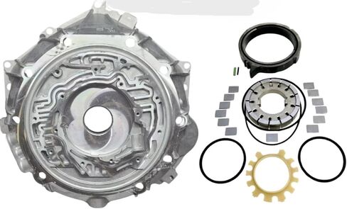 مضخة ناقل الحركة 6L80E / 6L90 كاملة مع مبيت الجرس - تناسب جميع السنوات من عام 2006 فما فوق - مع الجزء الثابت "حلقات القفل" المحدثة مع مجموعة الدوار المستخدمة (مضخة متجددة تحتاج إلى تجميع) in Saudi Arabia