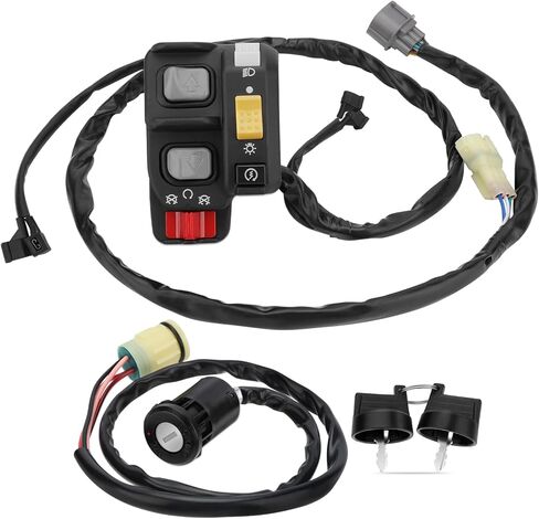 M MATI Handlebar & Key Switch for Honda Rancher 350 ES TRX350FE/TRX350TE Electric Shift 2006 35200-HN5-N12 35200-HN5-N11 35100-HN5-670 in Saudi Arabia