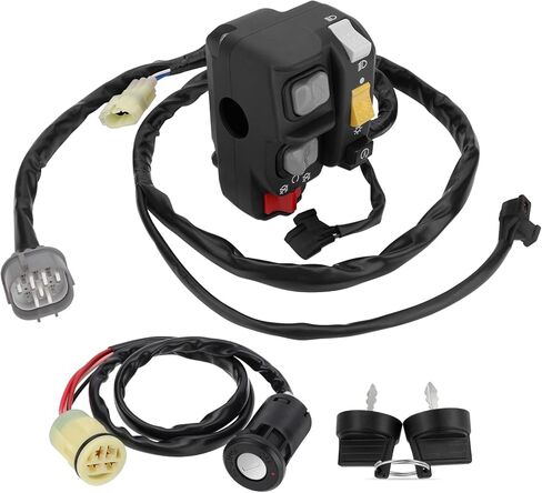 M MATI Handlebar & Key Switch for Honda Rancher 350 ES TRX350FE/TRX350TE Electric Shift 2006 35200-HN5-N12 35200-HN5-N11 35100-HN5-670 in Saudi Arabia