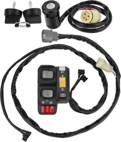 M MATI Handlebar & Key Switch for Honda Rancher 350 ES TRX350FE/TRX350TE Electric Shift 2006 35200-HN5-N12 35200-HN5-N11 35100-HN5-670 in Saudi Arabia