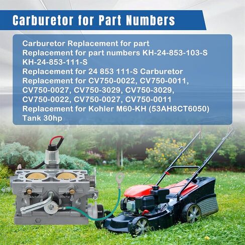 Silscvtt 24853111s المكربن ​​مع استبدال الحشيات لكوهلر CV750 KH-24-853-103-S in Saudi Arabia