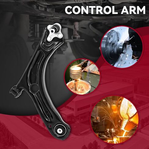 الجبهة اليمنى السفلى ذراع التحكم وصلة كروية RH الركاب الجانب تعليق استبدال لفولكس واجن باسات 2012-2021 بيتل 2012-2019 in Kuwait