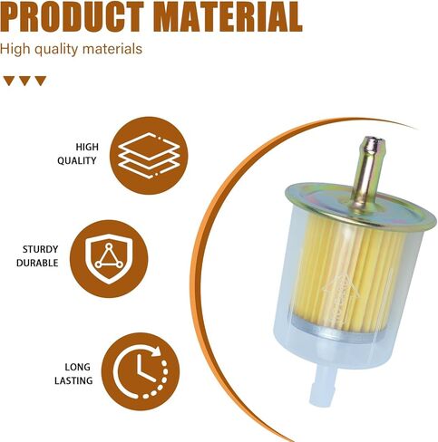 Universal 3/8 inch Gas Fuel Filter Compatible with Trucks/Motorcycles/Cars/Rv's/Tractors Engine Inline Gas Fuel Line 2 pcs in Kuwait