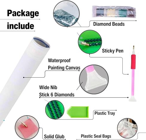 Muzagroo Art Diamond Paintings Kits for Adults 5D Round Full Drill Diamonds Art Kits for Beginners Diamond Art Paintings Gem Paintings Diamond Dots Kits 30x40cm (Mushroom) in Saudi Arabia