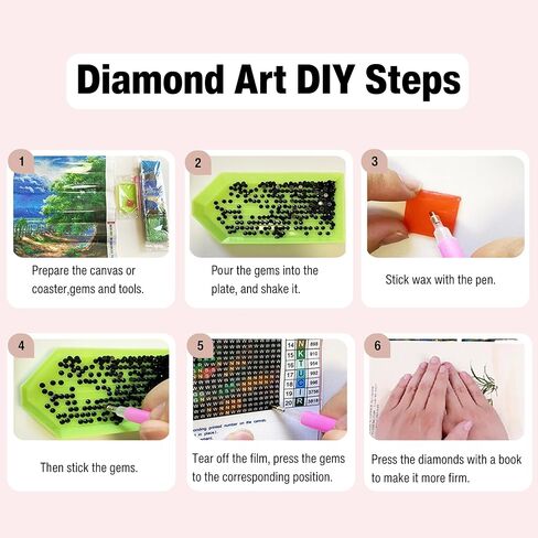 Muzagroo Art Diamond Paintings Kits for Adults 5D Round Full Drill Diamonds Art Kits for Beginners Diamond Art Paintings Gem Paintings Diamond Dots Kits 30x40cm (Mushroom) in Saudi Arabia