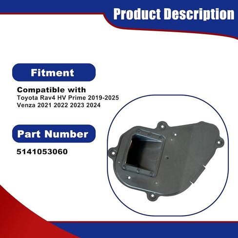 SecosAutoparts Engine Splash Shield Guard تحت الغطاء متوافق مع Toyota Rav4 HV Prime 2019-2025 Venza 2021-2024 استبدال # 5514200R061، 514200R010 غطاء المحرك تحت in Saudi Arabia