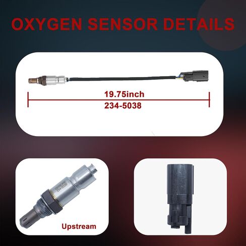 Oxygen Sensor Upstream O2 Sensor Fit for Ford F-150 Explorer Escape Fusion Edge Transit Flex Mustang 2010-2016 for MAZDA6 CX-9 Tribute 2010-2015 for Lincoln MKZ MKX MKS Replace 234-5038 1Pcs in Saudi Arabia
