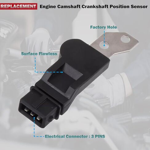 Engine CAR CAM Camshaft Position Sensor L4 1.6L Compatible with Chevrolet 2004-2008 2012-2018 Aveo / 2006-2008 Aveo5 OE # ‎‎PC592 2134701 2351317 96253544 (note: 04 05 06 07 08 12 13 14 15 16 17 18) in Saudi Arabia