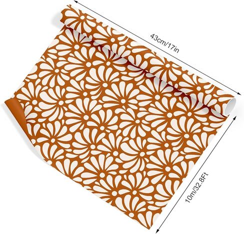 ورق تغليف Whaline Cielito Lindo - لفة صغيرة - 17 بوصة × 32.8 قدم Platos De Barro Terracotta Flower Gift Wrap Paper لمستلزمات تغليف الحفلات المكسيكية Fiesta Cinco de Mayo in Saudi Arabia