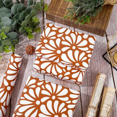 ورق تغليف Whaline Cielito Lindo - لفة صغيرة - 17 بوصة × 32.8 قدم Platos De Barro Terracotta Flower Gift Wrap Paper لمستلزمات تغليف الحفلات المكسيكية Fiesta Cinco de Mayo in Saudi Arabia