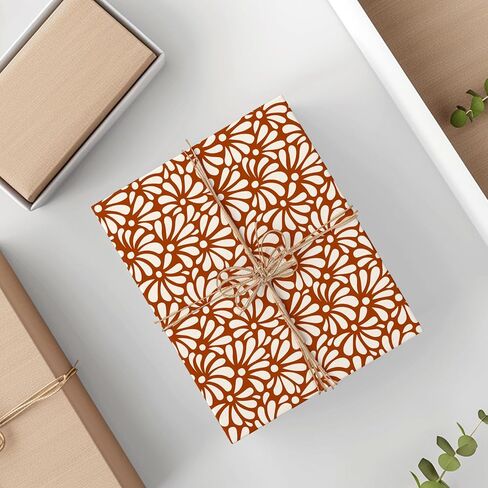 ورق تغليف Whaline Cielito Lindo - لفة صغيرة - 17 بوصة × 32.8 قدم Platos De Barro Terracotta Flower Gift Wrap Paper لمستلزمات تغليف الحفلات المكسيكية Fiesta Cinco de Mayo in Saudi Arabia