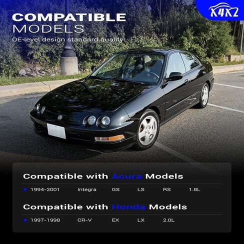 RC-HE82 مجموعة أسلاك توصيل شرارة المحرك عالية الأداء منخفضة المقاومة لـ 94-01 Acura Integra GS LS RS / 97-98 Honda CRV استبدال # RC-HE82، 8041 (مجموعة من 4) in Saudi Arabia