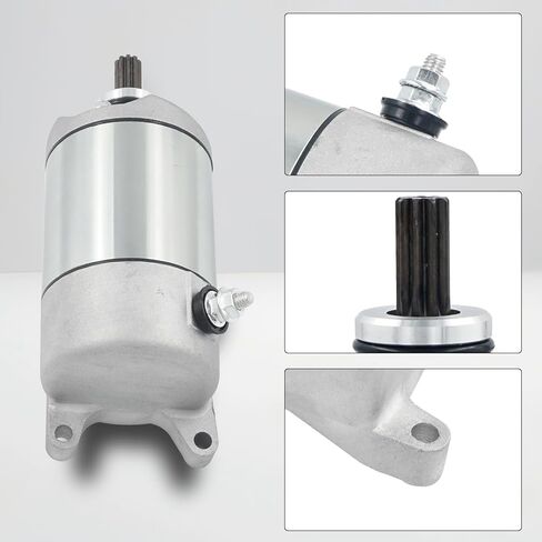 Starter Motor for Yamaha Bruin 350 2004-2006, Wolverine 350 2006-2009, YFM35 YFM350 Grizzly 350 2007-2014, 3HE-81800-00-00 3HE-81890-00-00 with Solenoid Relay and Ignition Switch in Saudi Arabia
