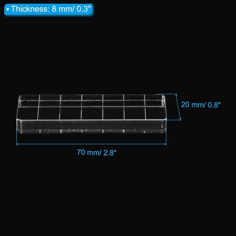 Acrylic Stamp Block, 3 Pack Stamping Block Rectangular Shape with Grid Lines Decorative Mounting Blocks Set for Scrapbooking DIY Crafts Card Making, 2.8x0.8 in Saudi Arabia