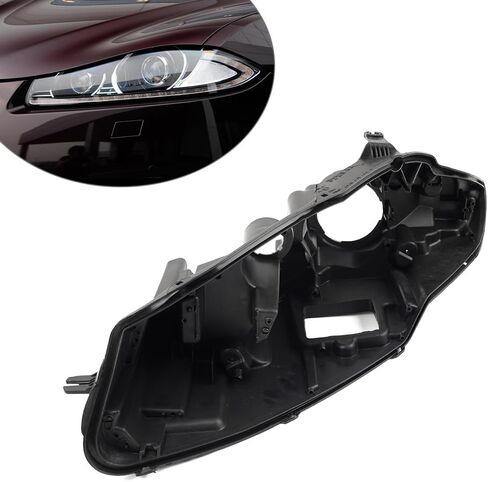Chcury1 Headlight Bottom Housing Lamp Base Case Left For Jaguar XF 12-15 ABS Black in Saudi Arabia