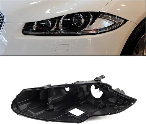 Chcury1 Headlight Bottom Housing Lamp Base Case Left For Jaguar XF 12-15 ABS Black in Saudi Arabia